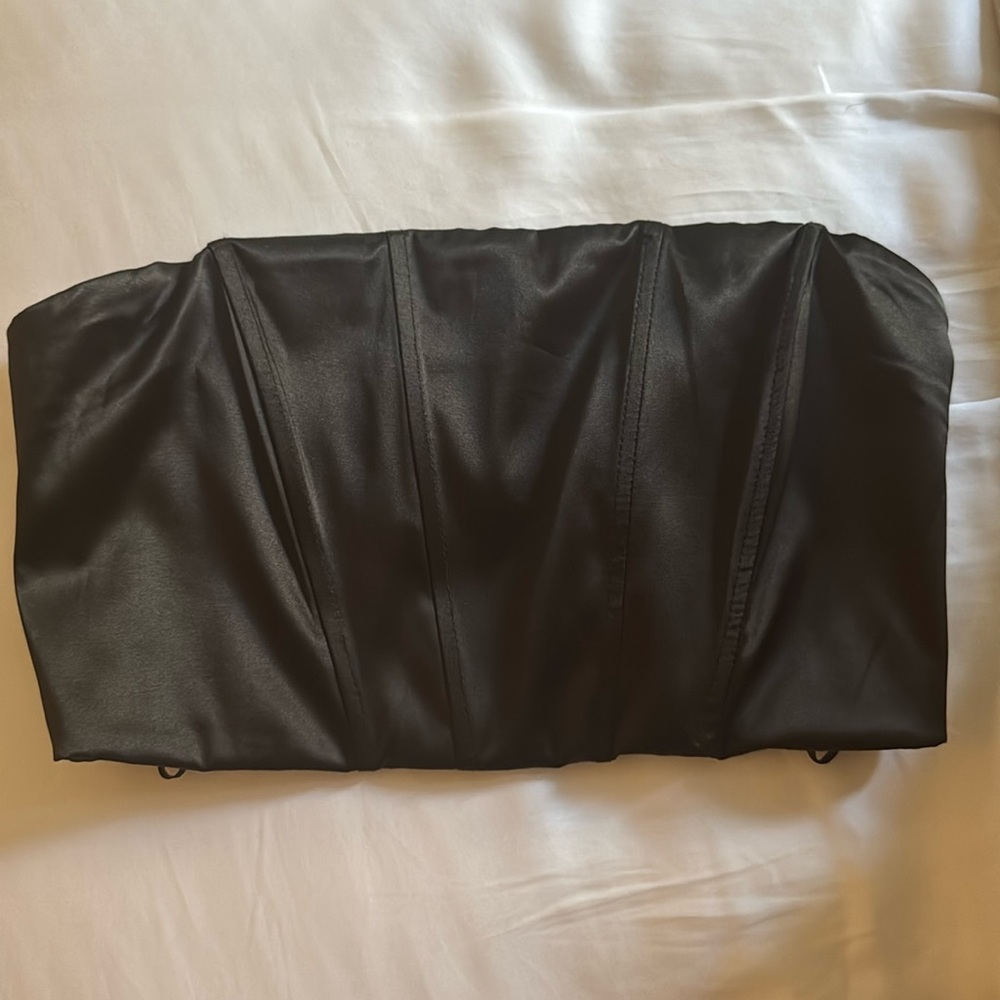 Dynamite Satin Bustier Top